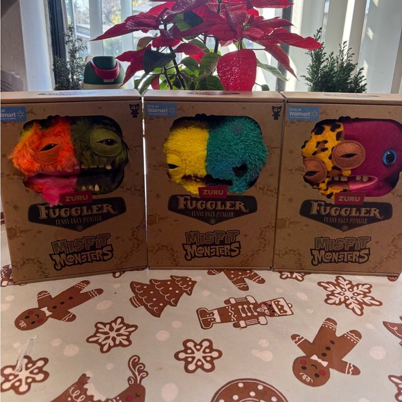 Other - Fuggler Misfit Monsters Plush Toy Set - Multicolor